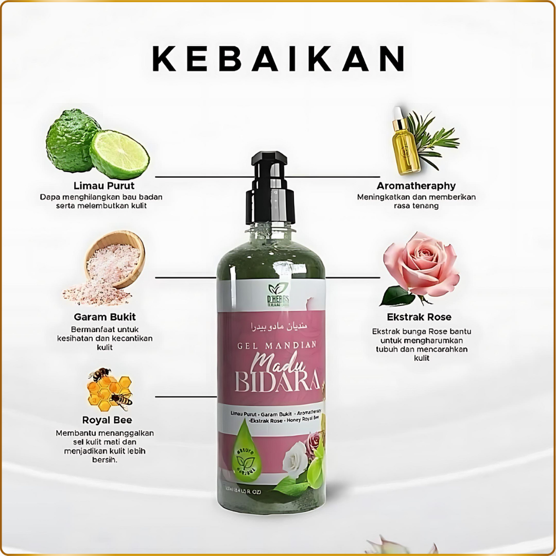 🇸🇬 [SG Seller] ASL Madu Bidara Shower Gel with Kaffir Lime and Honey for Refreshing Skin