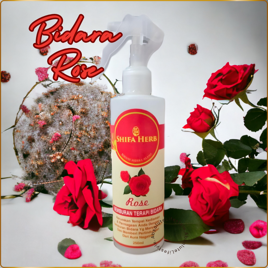 Natural Bidara Rose aromatherapy spray for relaxation and mood uplift
