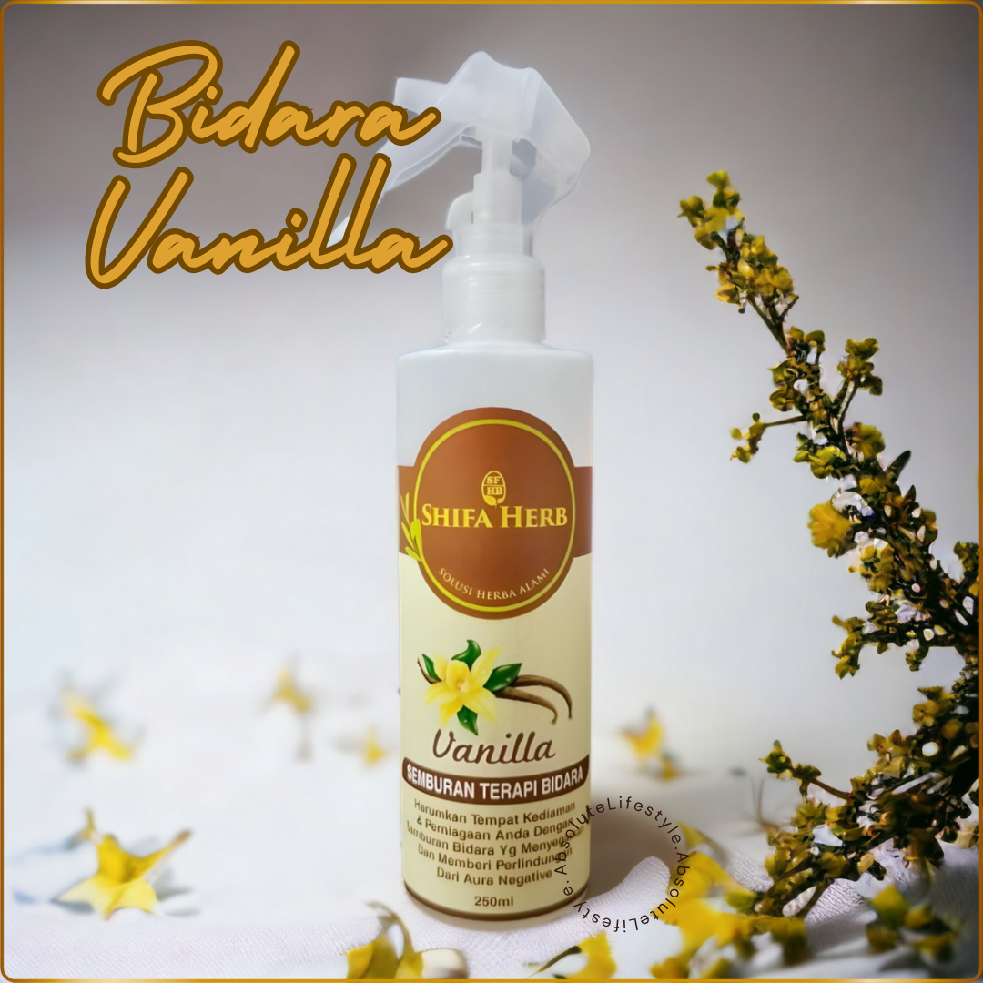 Bidara Vanilla therapy spray for stress relief and calming scent