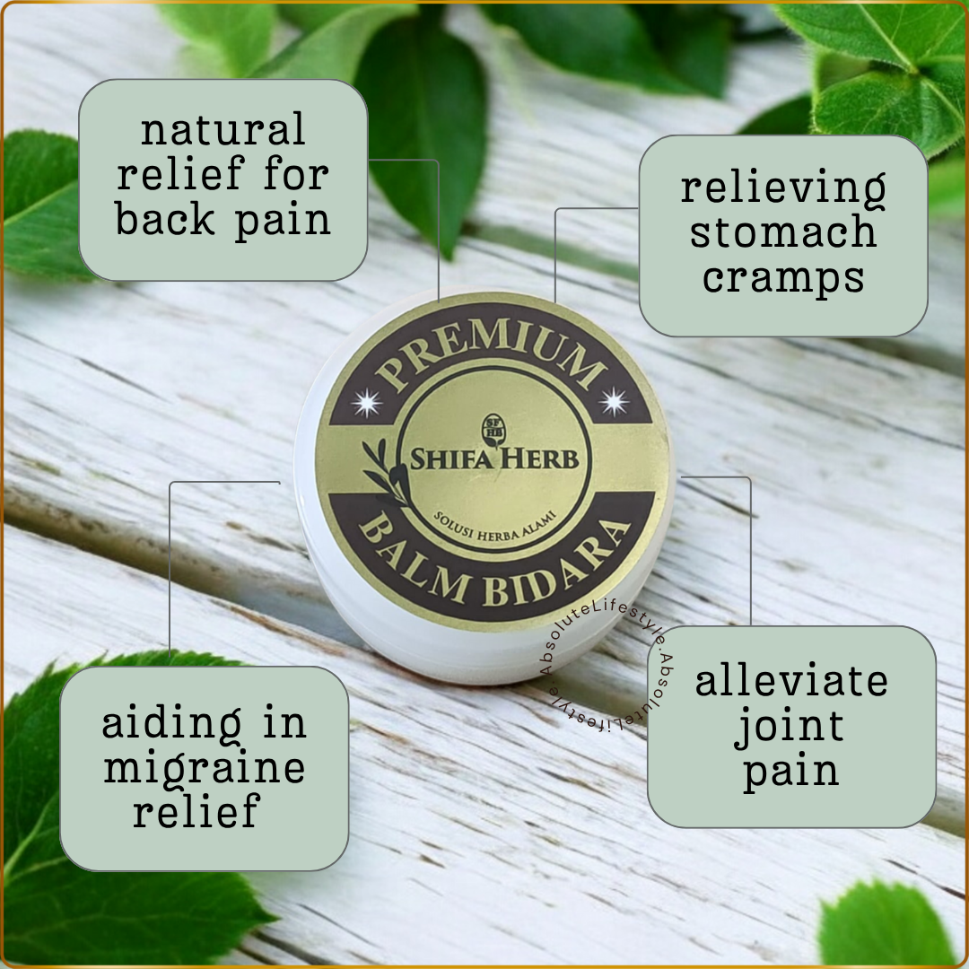 Traditional Bidara healing balm used for wind removal, muscle stiffness and natural pain relief