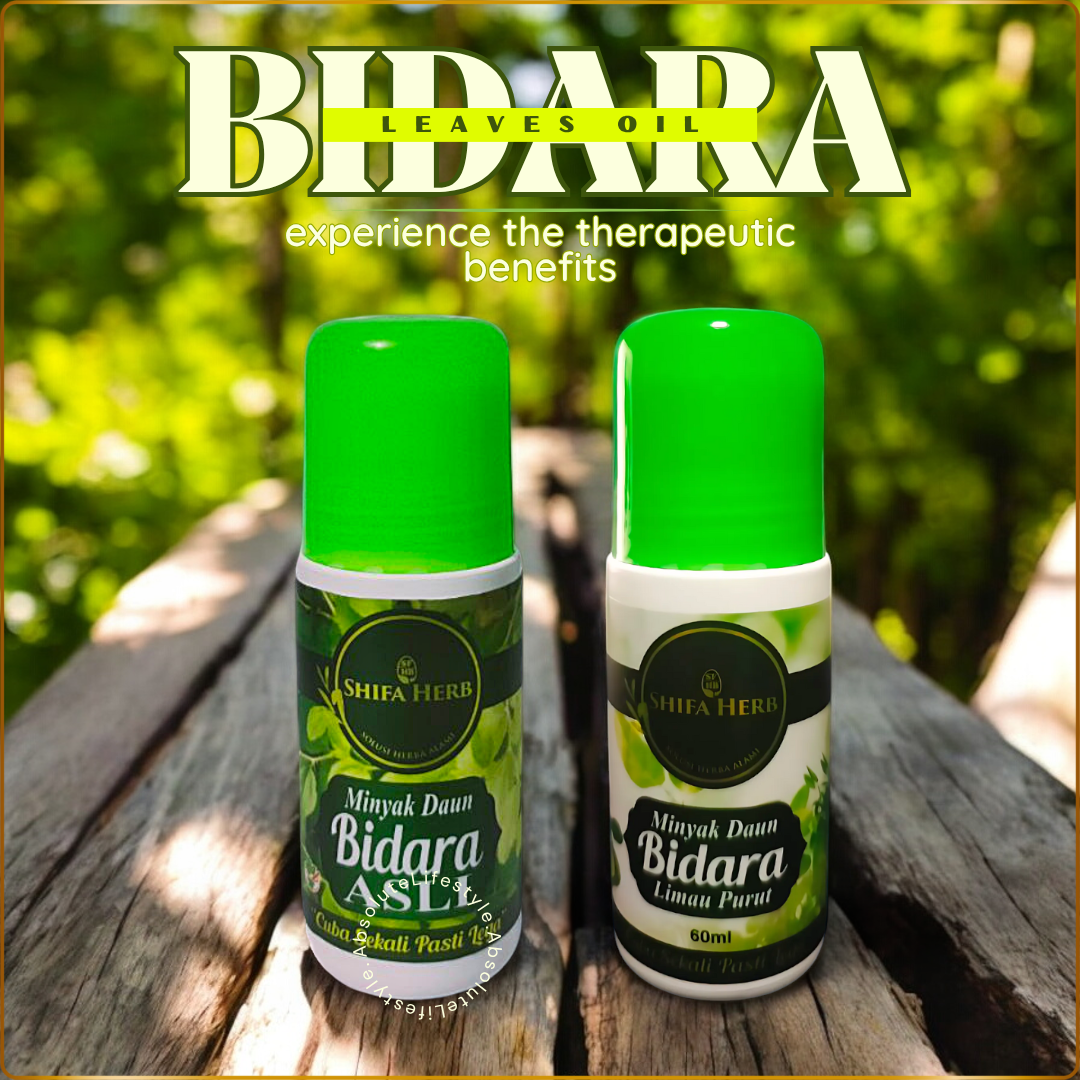 Bidara Leaves Massage Oil Roll-On set — Original and Kaffir Lime formulas, natural body and massage oils for pain relief, stress relaxation, and daily wellness